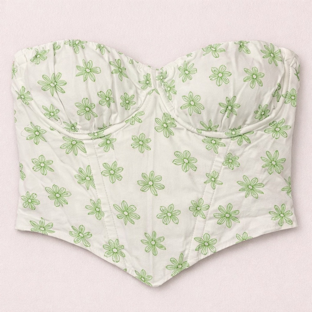 [BOGO] NWT L.A. Hearts‎ Green Floral Corset